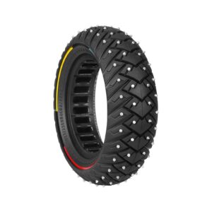 Neumático sólido todoterreno para nieve con patrón de ala de línea tricolor Ulip10*3/255*80 (80/65-6) (con tornillos antideslizantes)