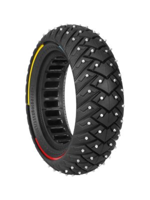 Neumático sólido todoterreno para nieve con patrón de ala de línea tricolor Ulip10*3/255*80 (80/65-6) (con tornillos antideslizantes)