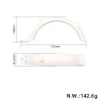 Guardabarros trasero blanco con gancho para patinete M365 Pro/Pro2 - Imagen 2