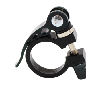 Abrazadera de liberación rápida para tubo de bicicleta de 34,9 pulgadas, color negro