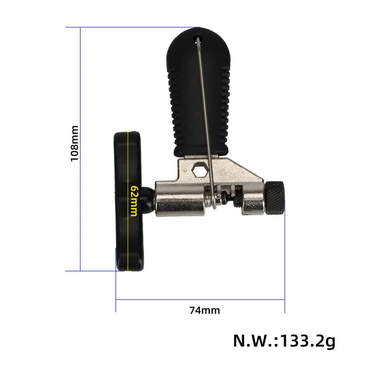 Tope de cadena Rama para bicicleta negro - Imagen 2