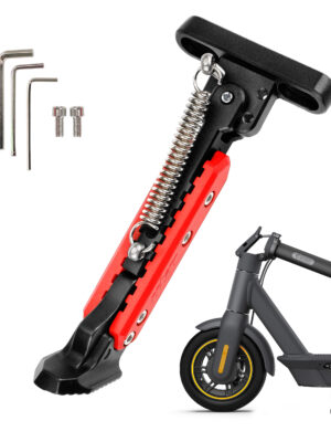 Pata de cabra ajustable V2 Negro-Rojo para scooters de serie Max G30