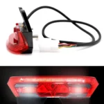 Luz trasera de bicicleta, paquete pequeño, luz trasera LED tres en uno para coche, luz de advertencia nocturna D09, luz trasera - Imagen 5