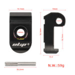 Hebilla plegable de acero inoxidable negra para patinetes Xiaomi con eje de acero inoxidable. - Imagen 2
