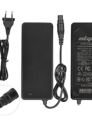 Cargador Ulip 53,6 V/54,6 V 2 A con conector Xiaomi O para Xiaomi 4 Pro Plus/4 Pro Max/Ninebot G3 F3 GT3 ZT3 (enchufe UE)