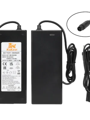 Cargador original Kukirin G2 Master/G3 Pro de 58,8 V y 2 A con cabezal CQ de 3 orificios (enchufe UE)