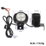 Faro eléctrico Kugoo M4 con bocina Luz de seguridad nocturna - Imagen 2
