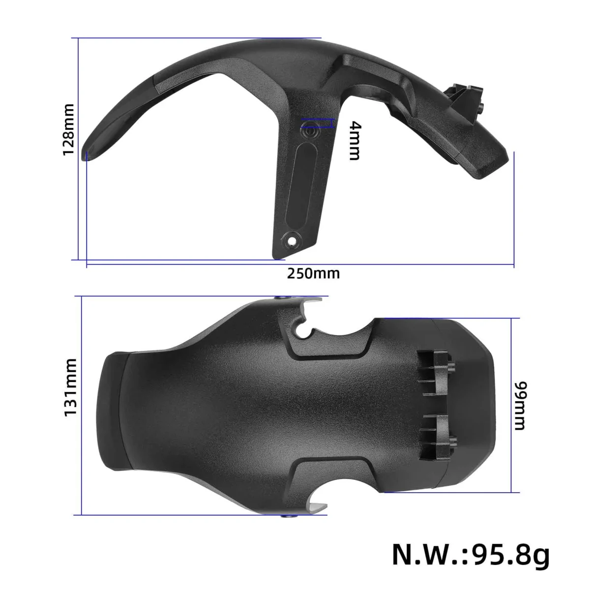 Guardabarros delantero original del Segway Ninebot Max G3 - Imagen 2