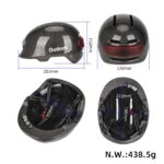 Casco con luz de voz Z005 negro brillante - Imagen 2