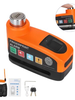 Bloqueo de freno de disco naranja (con bloqueo de huella dactilar)