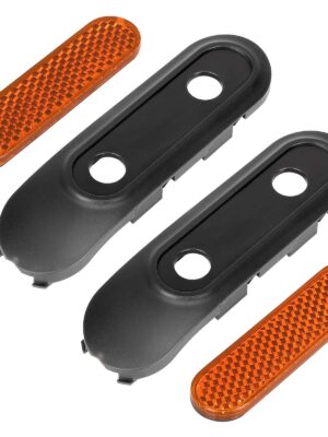 Barras reflectoras de horquilla delantera de color naranja y cubiertas laterales de carcasa gris del scooter F20F25F30F40