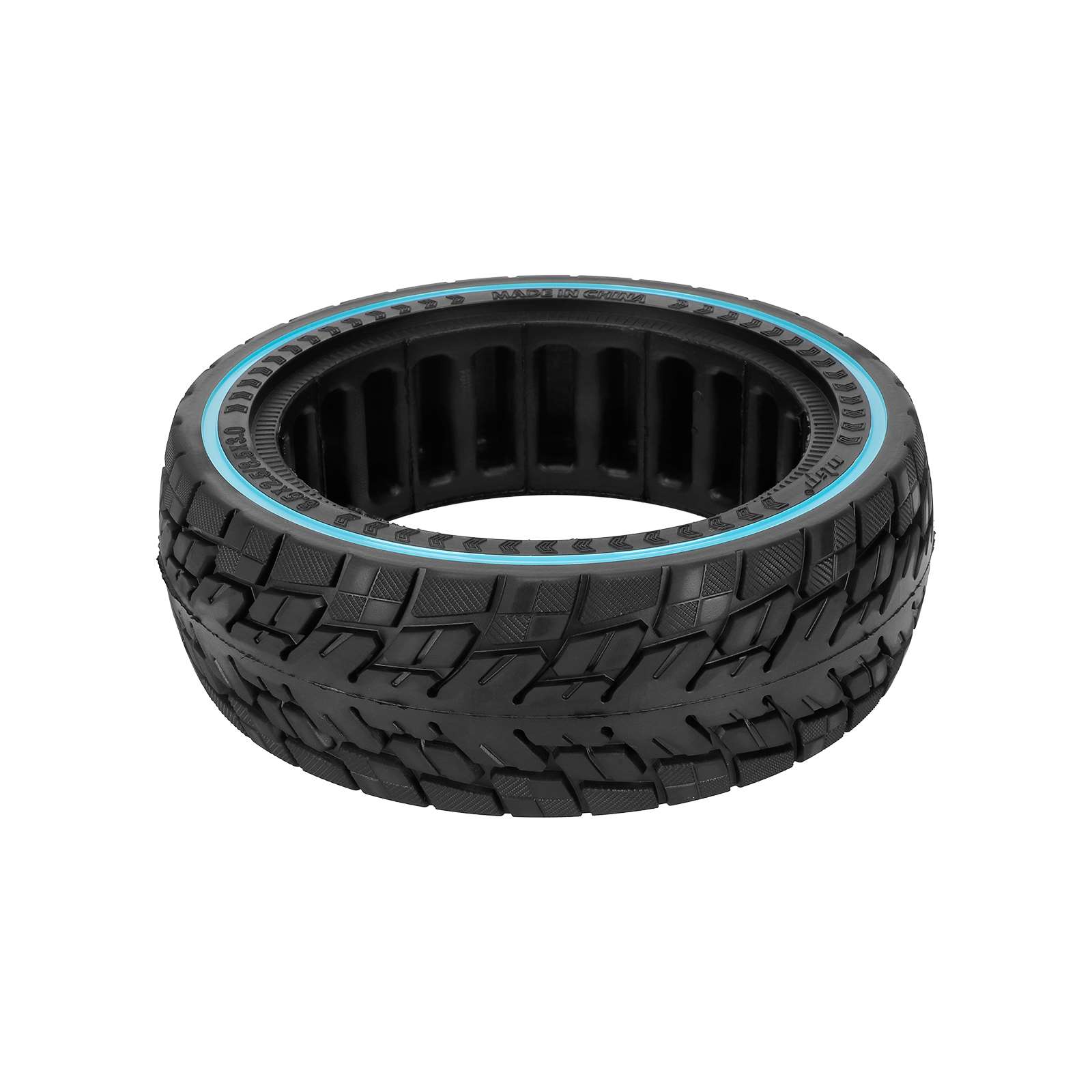 Neumático sólido todoterreno Ulip 8.5*2.5 con círculo azul - Imagen 3