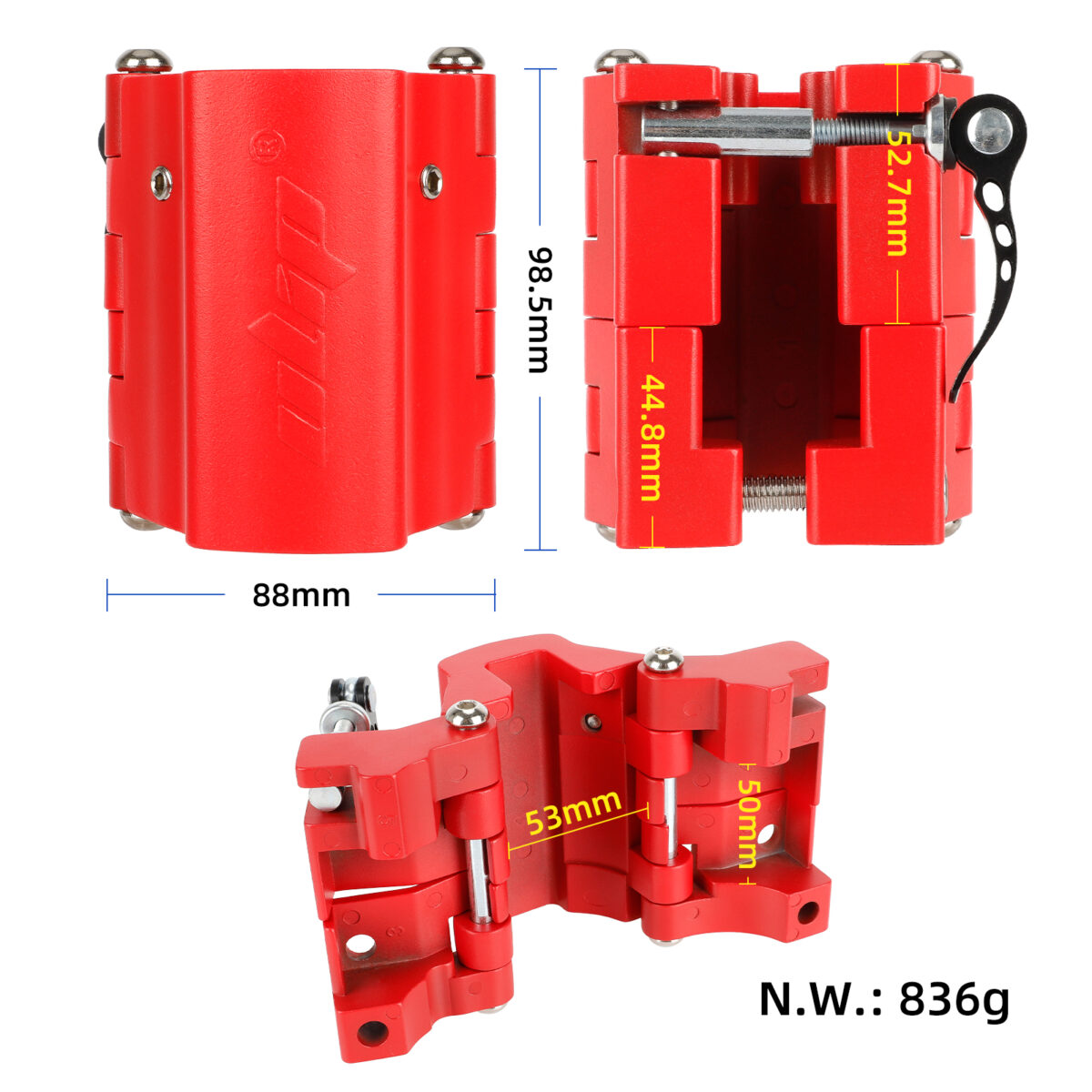Fijaciones plegables Red Ulip para patinetes Xiaomi y Segway Ninebot series F y D - Imagen 4