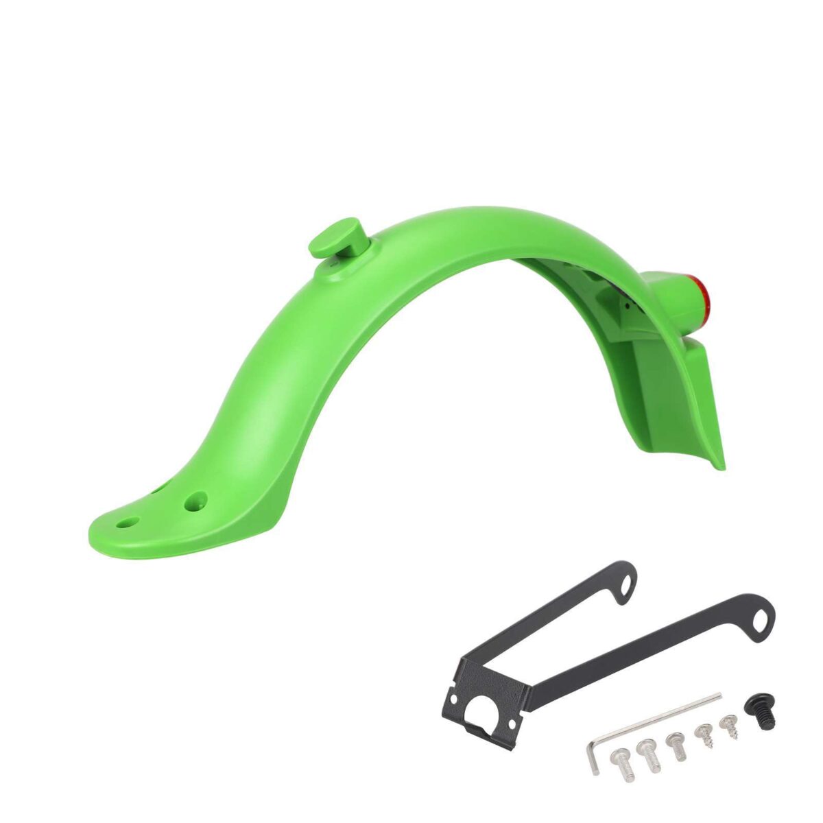 Xiaomi M365 Pro/Pro2 verde con guardabarros trasero integrado con matrícula (con luz trasera + gancho + soporte metálico pro) - Imagen 2