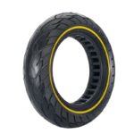 Neumático sólido de 10 x 2,5 con círculo amarillo (ranura de 37 mm)