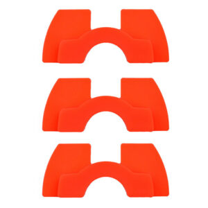 1 juego de almohadillas de silicona rojas (3 piezas)