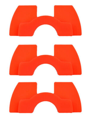 1 juego de almohadillas de silicona rojas (3 piezas)