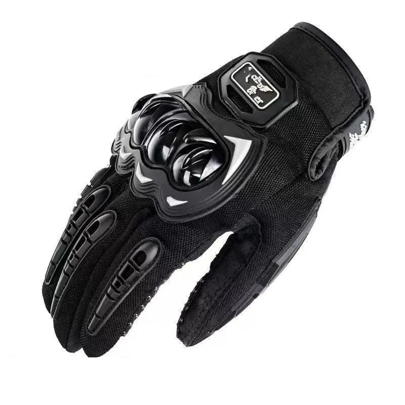 Guantes de motociclismo L con función de pantalla táctil, ligeros y resistentes a impactos, para primavera y otoño.