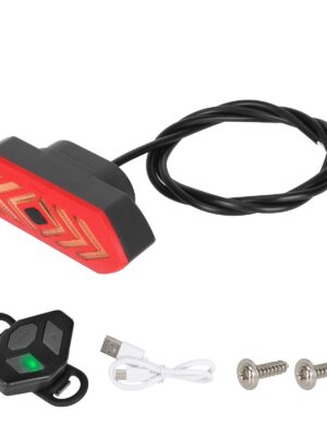 Luz trasera y guardabarros con intermitentes Ulip y control remoto recargable para scooter Xiaomi 4 Ultra