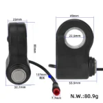 Cerradura eléctrica original de 2 pines para patinete Kukirin G2 pro/G2 Max - Imagen 2