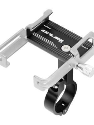 Soporte para teléfono móvil GUB P10 de aluminio negro plateado