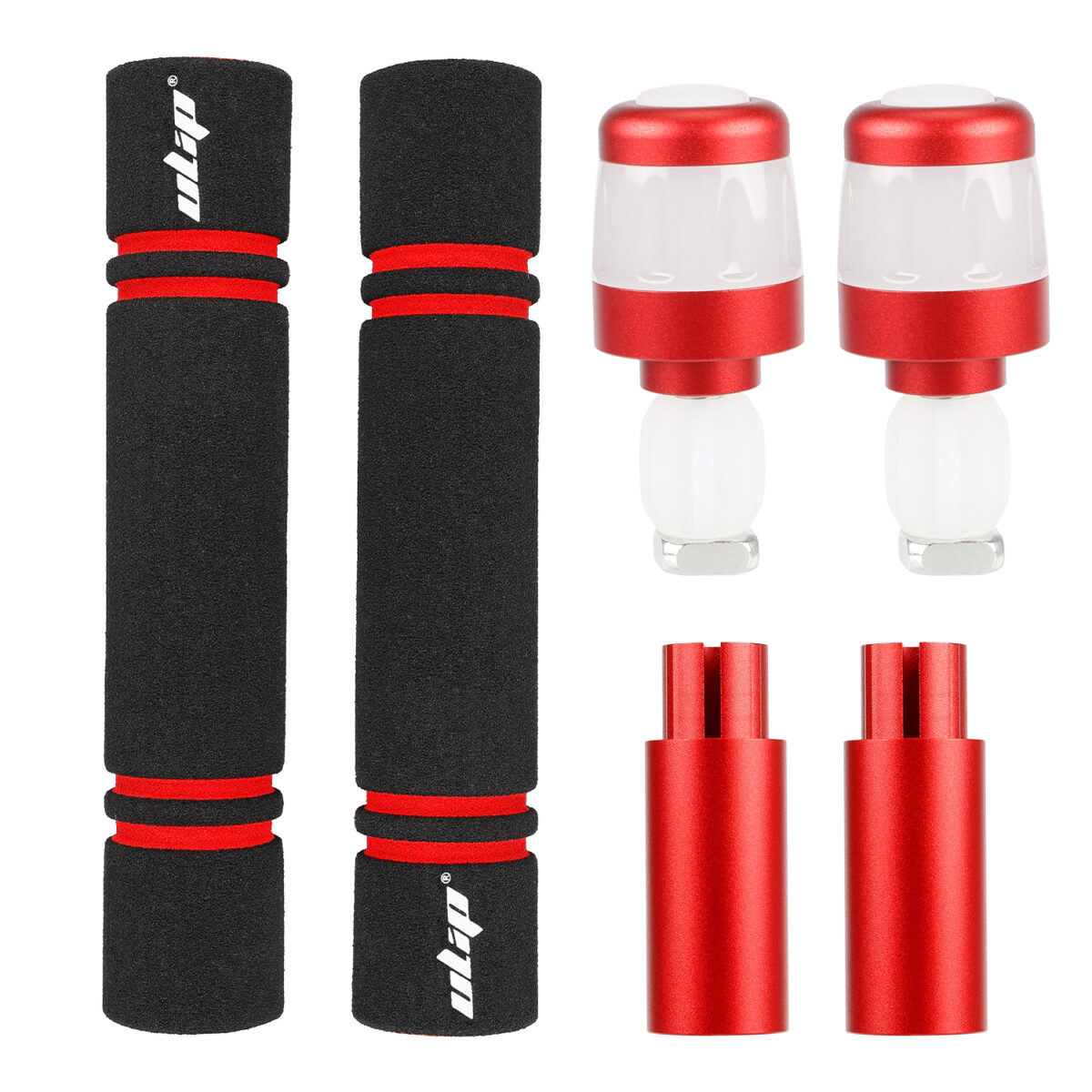 Juego de extensores de agarre Ulip con carga USB y luz para scooters Xiaomi y ES (RRB) - Imagen 2