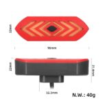 Luz trasera y intermitente Ulip con control remoto recargable para scooter Max G30 - Imagen 2