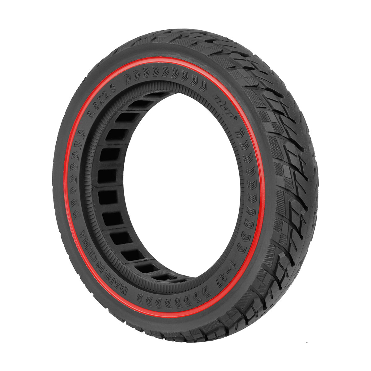 Neumático sólido Ulip 9.5*2.0 con círculo rojo para scooters Xiaomi y de 8.5 pulgadas - Imagen 6