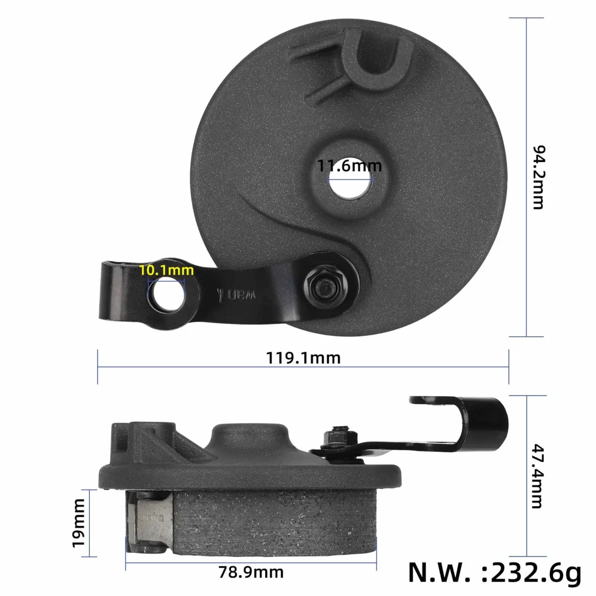 Cubierta del freno de tambor del scooter Ninebot Max G2/antiguo G2E - Imagen 2