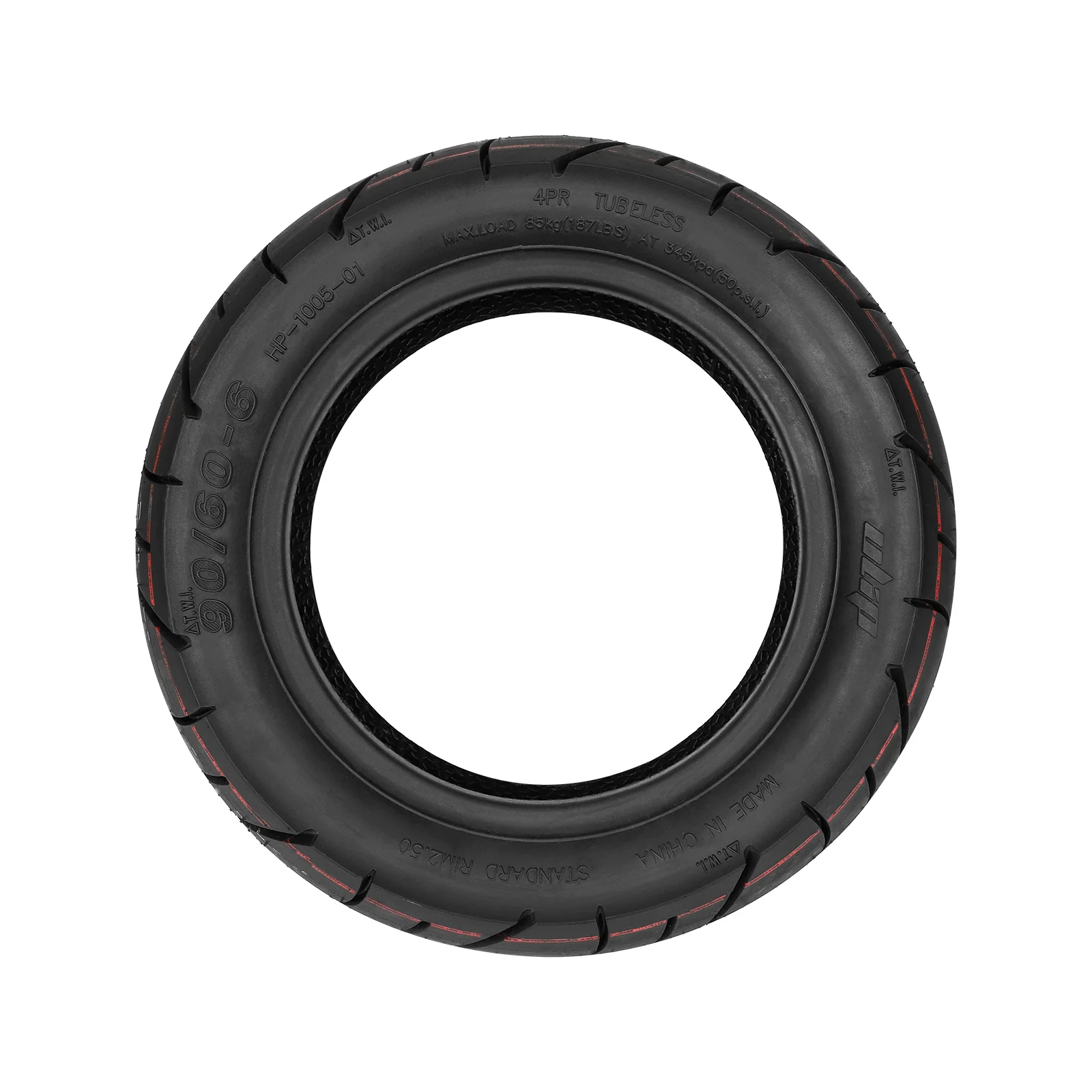 Neumático sin cámara Ulip 90/60-6 autoreparable para carretera urbana con gel - Imagen 3