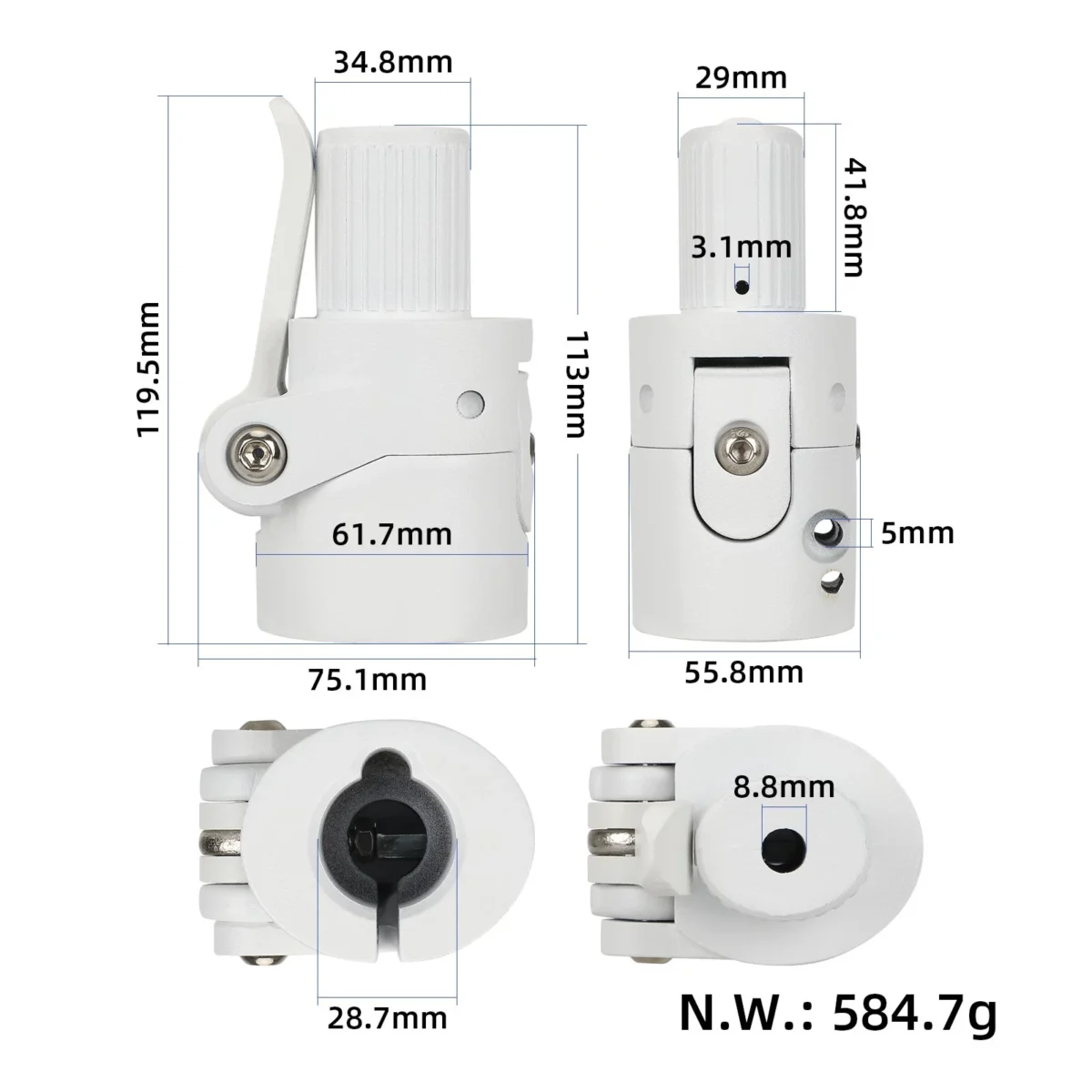 Base plegable Xiaomi blanca - Imagen 2