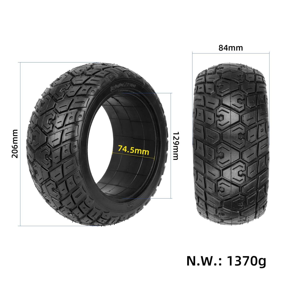 Neumático sólido todoterreno 200*90 para karts - Imagen 2