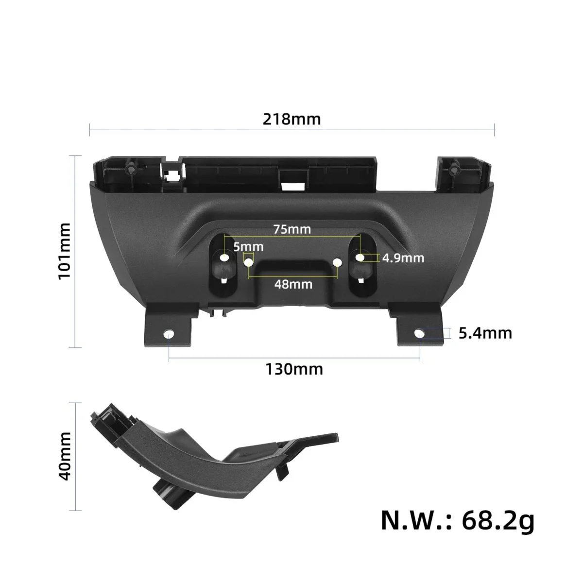 Cubierta frontal original del patinete Segway Ninebot ZT3/ZT3 Pro - Imagen 2