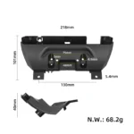 Cubierta frontal original del patinete Segway Ninebot ZT3/ZT3 Pro - Imagen 2