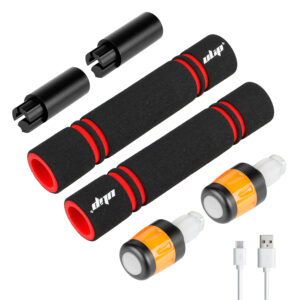 Juego de extensores de agarre Ulip con carga USB y luz para scooters Xiaomi y ES (BBO)