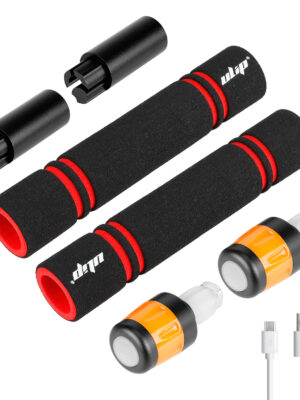 Juego de extensores de agarre Ulip con carga USB y luz para scooters Xiaomi y ES (BBO)