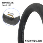 Cámara de aire ChaoYang 16X2.125 con válvula doblada hacia afuera de 90° - Imagen 2