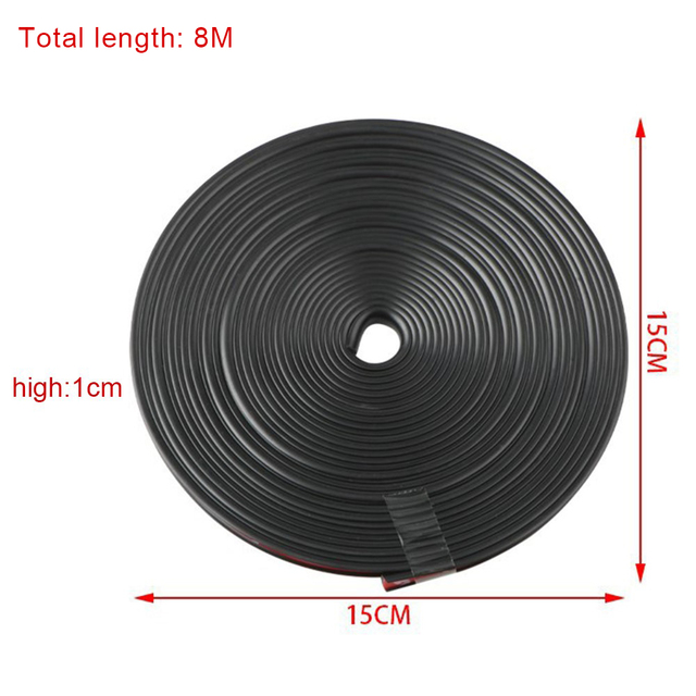 tira anticolisión negra de 8M - Imagen 2