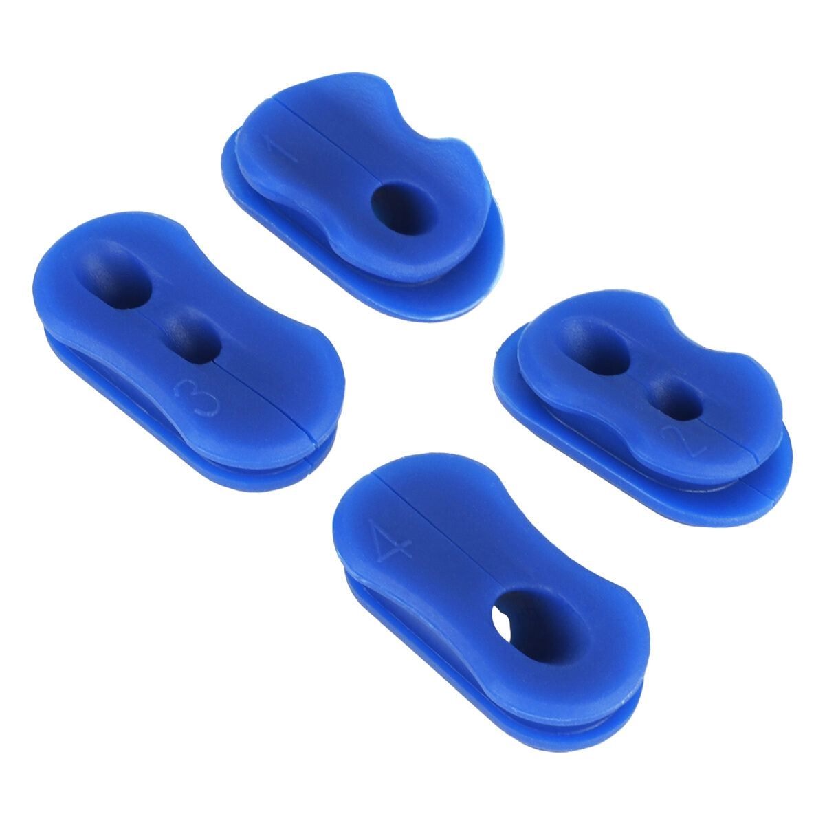 Juego de 4 piezas de silicona azul - Imagen 3