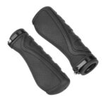 Funda de mango antideslizante y amortiguadora de tubo negro de 22 mm, 1 par