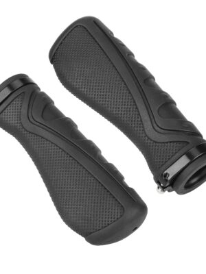 Funda de mango antideslizante y amortiguadora de tubo negro de 22 mm, 1 par