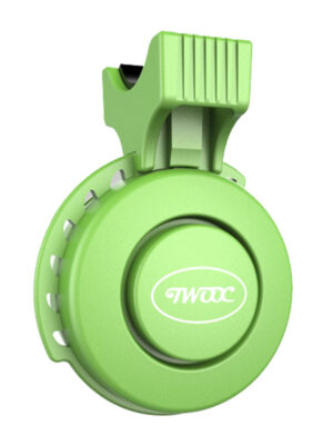 Timbre de bicicleta TWOOC verde de 120 dB con carga USB