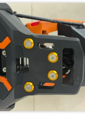 Pedal de reposapiés trasero de cuero para Kukirin G3 Pro