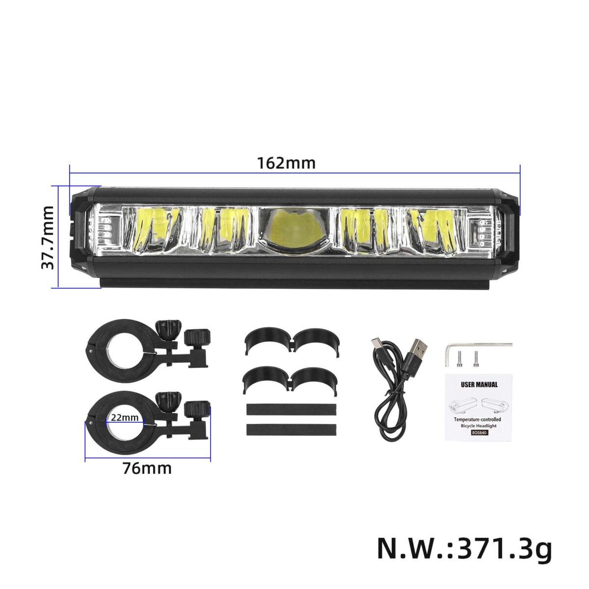 Luz frontal potente de 8000 mAh para el modelo 640 - Imagen 2