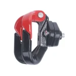 Gancho doble rojo con tornillos