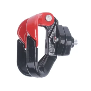 Gancho doble rojo con tornillos