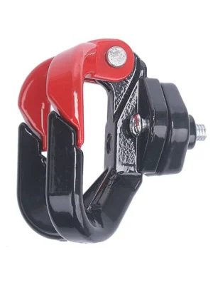 Gancho doble rojo con tornillos