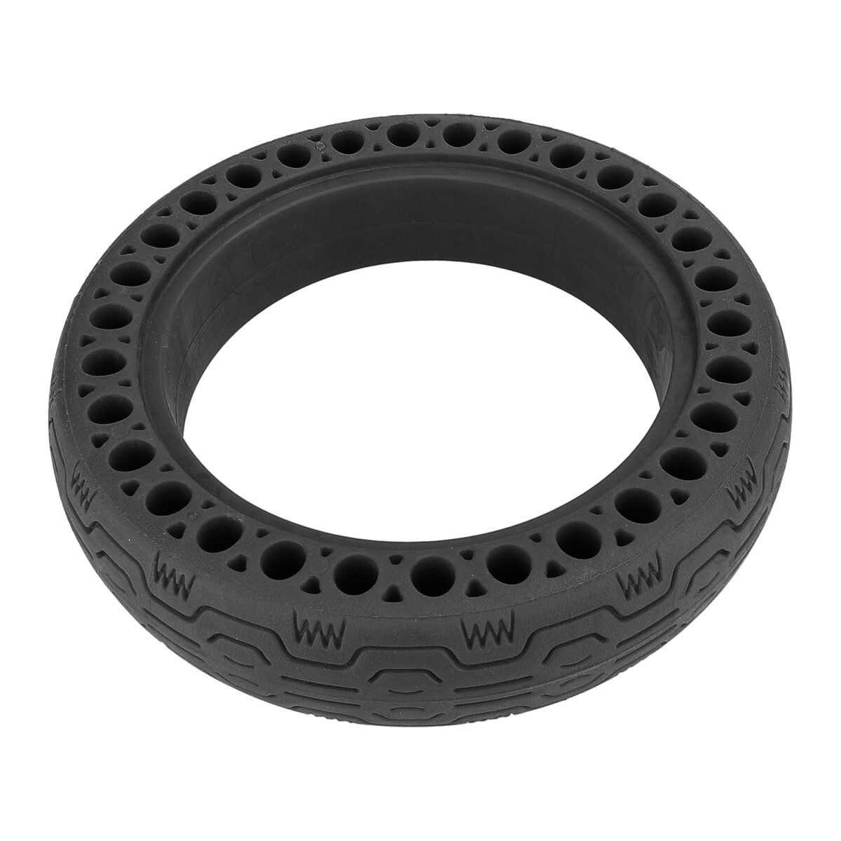 Neumático sólido de panal de 8 1/2 x 2 pulgadas (negro) - Imagen 3