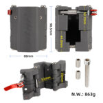 Fijaciones plegables Ulip grises para patinetes Xiaomi y Segway Ninebot series F y D - Imagen 2