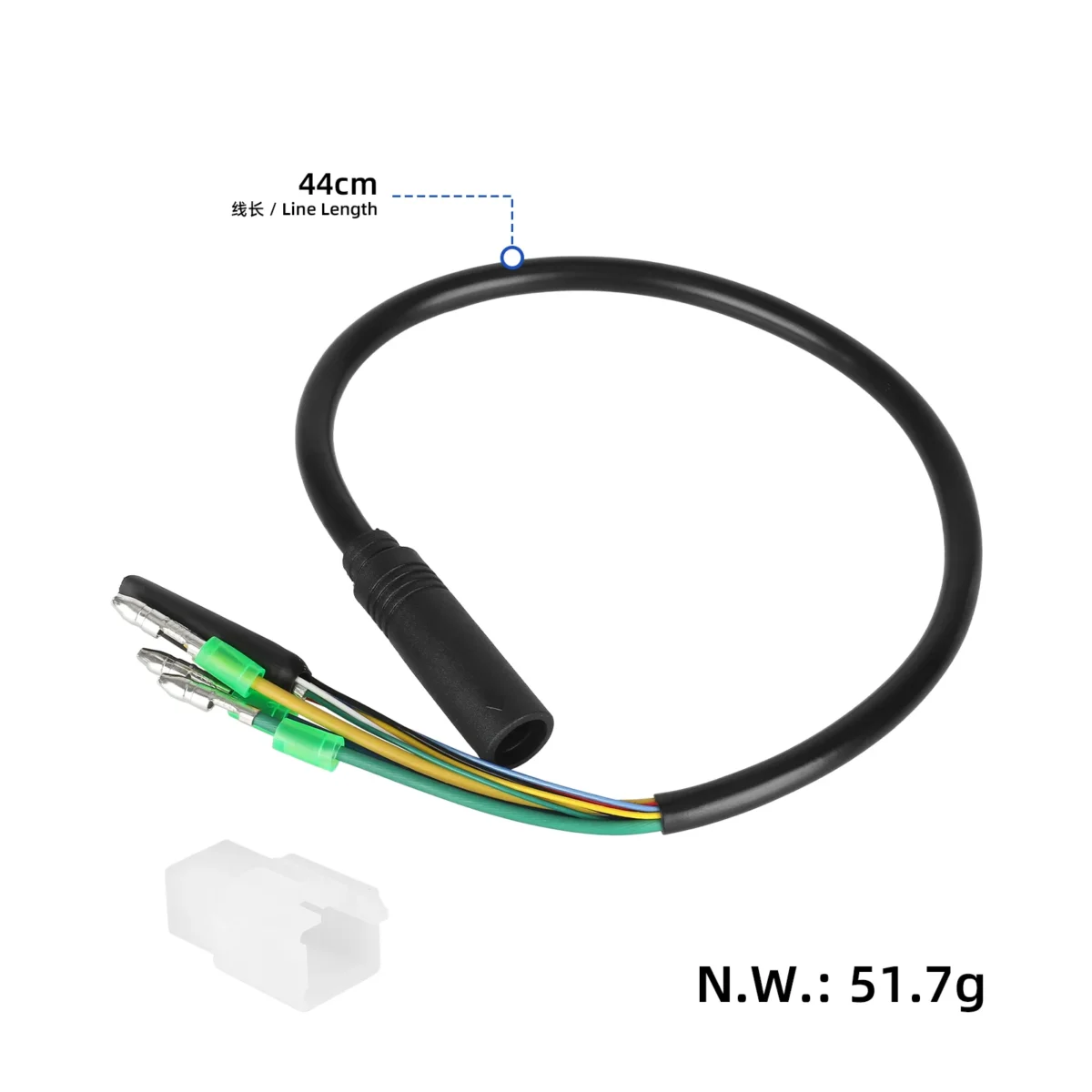 Cable de motor hembra 3+6p con 9 cables pequeños (40 cm y 1000 W, 2 cuadrados) - Imagen 2